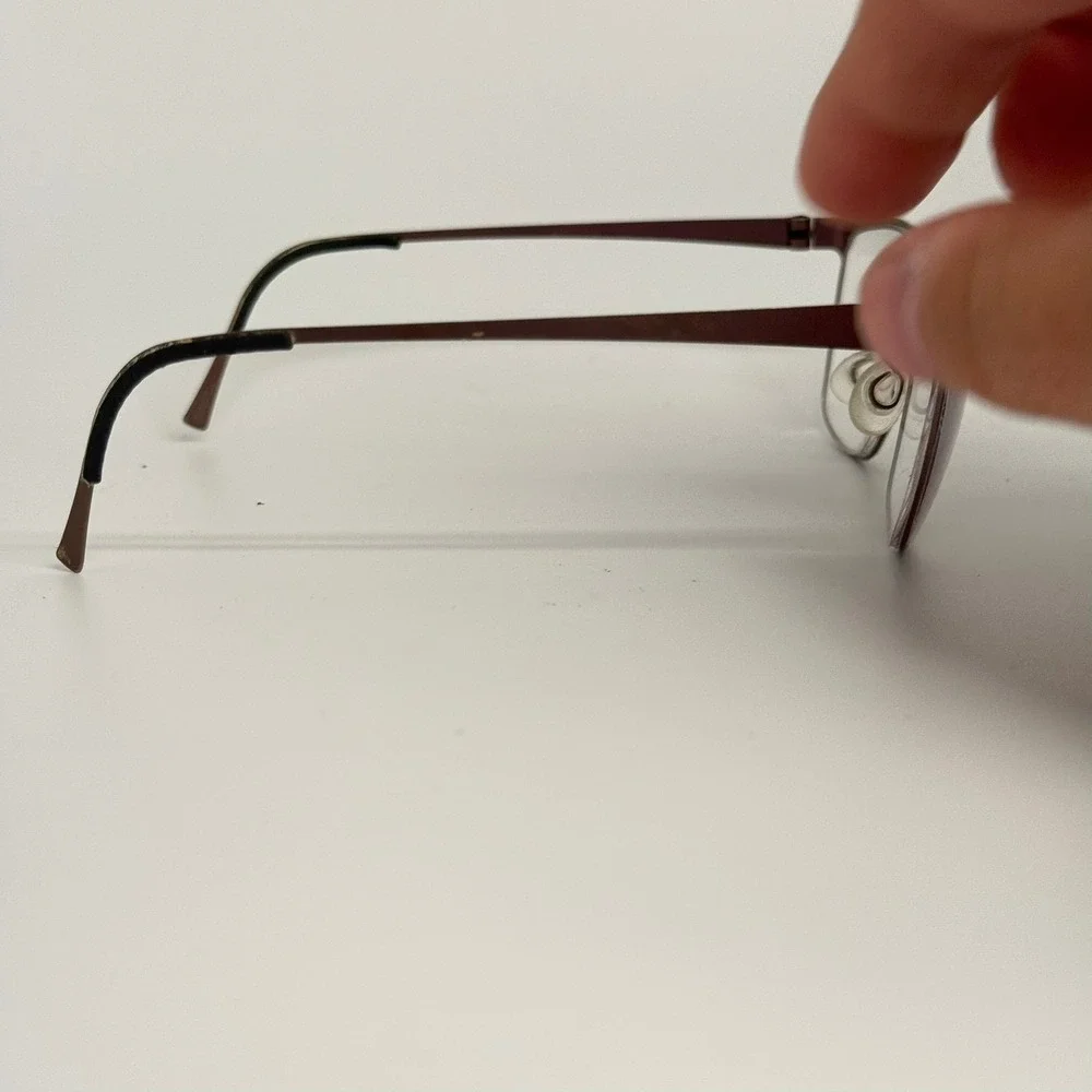 Lindberg Titanium Cat Eye Eyeglass Frames Matte Burgundy Plum Minimalist Danish